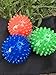Massage Ball 3 Pack Spiky Massage Roller Balls for Plantar Fascitis Deep Tissue Foot, Back, Shoulder, Legs, Muscle Therapy - Hard Yoga Balls Porcupine Sensory Ball Set