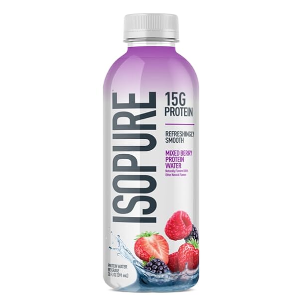 ISOPURE CLEAR PROTEIN WATER WITH ELECTROLYTES, 15G WHEY...