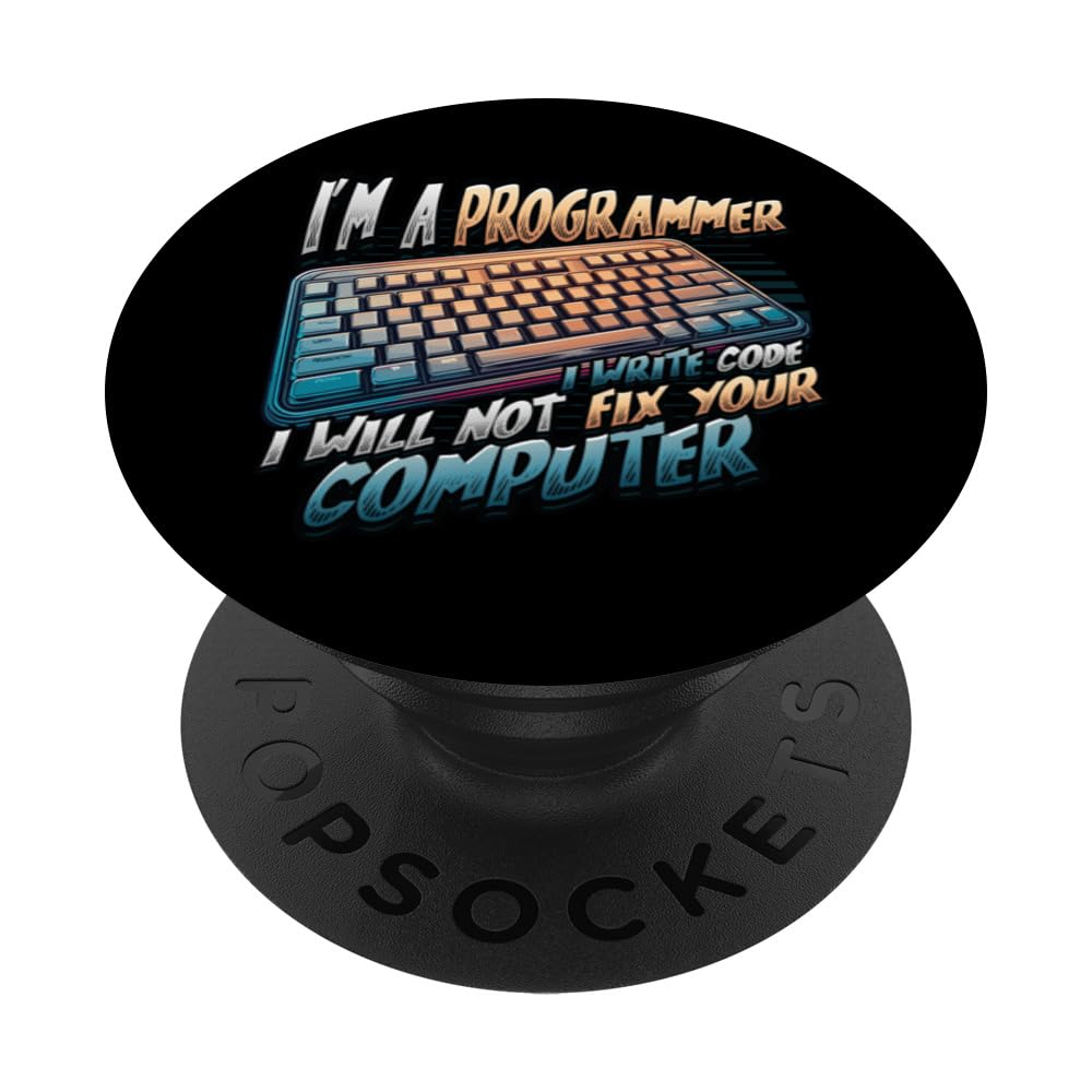Programmer Write Code Funny Programmer PopSockets Swappable PopGrip