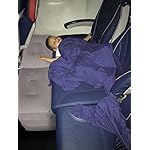 New Inflatable Travel Foot Leg Rest Pillow for Kids,Children During Airplanes Flight and Being kids Bed to Lay Down or Sleep on Long Flights from Mauvana - Grey