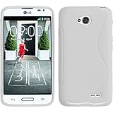 Silicone Case for LG L70 - S-Style white - Cover PhoneNatic + protective foils