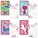 Hallmark Girls Valentines Day Cards and Mailbox for Kids School Classroom Exchange, Unicorn and Friends (1 Box, 32 Valentine Cards, 35 Stickers, 1 Teacher Card)