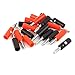 Wiwaplex 10 Pairs Audio Speaker Wire Cable Banana Plugs Screw Type Connectors 4mm