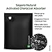 Natural Activated Charcoal Odor Absorber Air Purifier - for Closet Fridge Car Pets - Remove Smells and Eliminate Moisture - 100 Gram