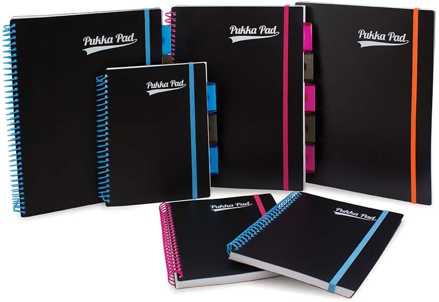 Pukka Pads 7664-PPN A4 Neon Project Book (Pack of 3)