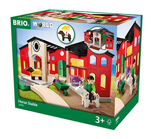 BRIO 33791 - Großer Pferdestall mit Zubehör, Bauernhof Tiere – Bild 2