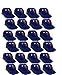 CYOIDAI Mini Batting Helmet Ice Cream Sundae/Snack Bowls, NY Mets - 24 Pack
