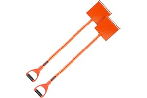VEVOR Shingle Shovel 2 Pack, D-Grip Handle Shingle Roof Ripper, High Hardness 45# Steel & Lightweight Easy Tearing Off Roofin