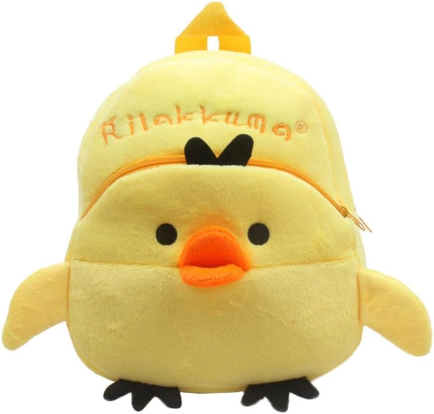 Sagton Baby Girls Boys Cute Cartoon Animal Backpack Plush School Bag for Kids Age 1-4 Years