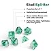 Red Aether Stone Color Set of 7 (7 Die in Pack) Polyhedral Role Playing Game Dice D4 D6 D8 D10 D% D12 and D20 by SkullSplitter Dice
