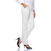 Tapata Women's 28''/30''/32''/34'' Stretchy Straight Dress Pants with Pockets Tall, Petite, Regular for Office Work Business