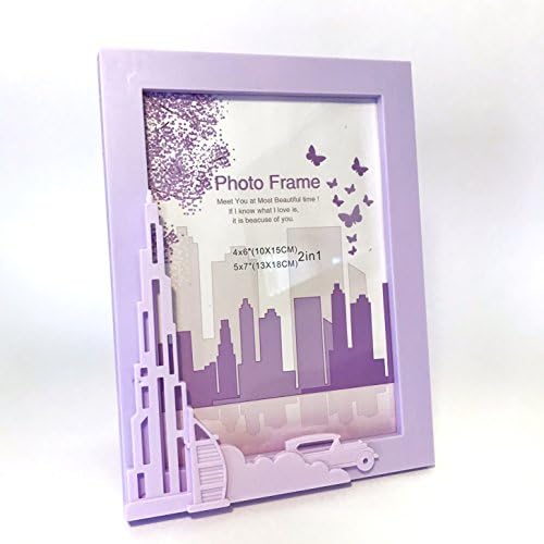 Photo Frame Purple - Beauty frame of Dubai, from 4X6 Inch - Gift for Family Love, Best Friends and childs. The best way for remember trips!