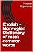 English - Norwegian Dictionary of most common words