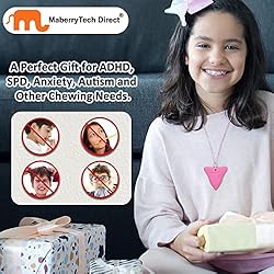 Chew Necklaces for Sensory Kids, Silicone Chewy