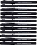 AmazonBasics Ultra-Fine Point Permanent Marker - Black, 12-Count