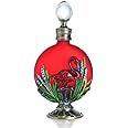 YU FENG Red Flamingo Perfume Bottles Empty Vintage Decorative Refillable Crystal Glass Perfume Bottle(30ML)