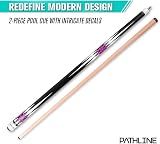Pathline Pool Cue Stick 58 inch Canadian Maple Purple 18oz Billiard view 2