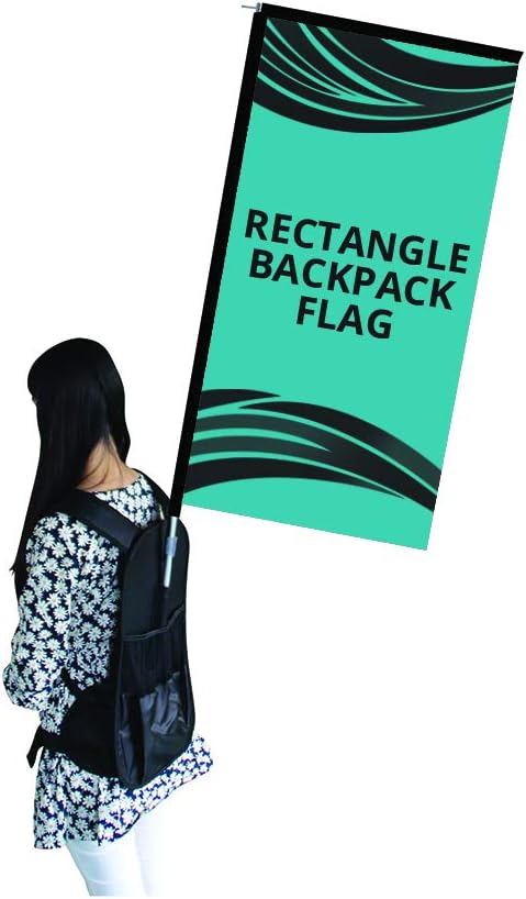 Amazon Com Backpack Custom Rectangle Flag Banner Display 16 73