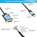 BlueRigger HDMI to DVI Cable (3FT, High-Speed, Bi-Directional Adapter Male to Male, DVI-D 24+1, 1080p, Aluminum Shell) - Compatible with Raspberry Pi, Roku, Xbox One, PS5/PS4, Graphics Card