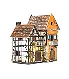 Keranova 243 Clever Paper Medieval Town Bakery 3D Puzzle, 16 x 10 x 17 cm, Multi Colour