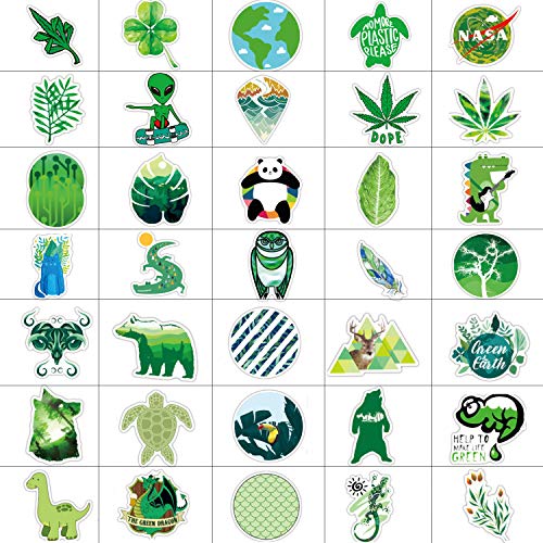 image for Acekar VSCO Stickers for Hydro Flask,Green 70 pcs Waterproof Water Bot