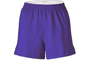 Soffe Women's Junior Authentic Cheer Short - Comfortable Cotton Blend, for Gym, Dance, Elastic Waistband, Soft Fabric
