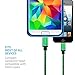 Micro USB Cable 3-Pack 3ft Nylon Braided Extremely Durable Micro USB Cable High Speed USB A Male to Micro B Sync and Charging Cables Green