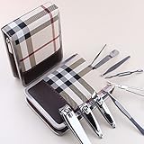 Stainless Steel Manicure Pedicure Ear pick Nail-Clippers Set 9 in 1