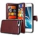 iPhone 8 Plus Case,iPhone 7 Plus Case, Pandawell PU Leather 9 Card Slot Wallet Folio Case with Detachable Magnetic Hard Case for Apple iPhone 8 Plus/iPhone 7 Plus - Brown