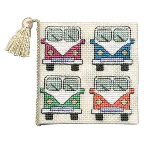 CAMPER VAN NEEDLE CASE CROSS STITCH KIT BY TEXTILE HERITAGE