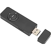 USB MP3 Player, USB Stick MP3 Music Player, HiFi Lossless Sound, Expandable UP to 64GB, Mini & Portable with Earphone & Lanyard, for Students & Adults (Black)