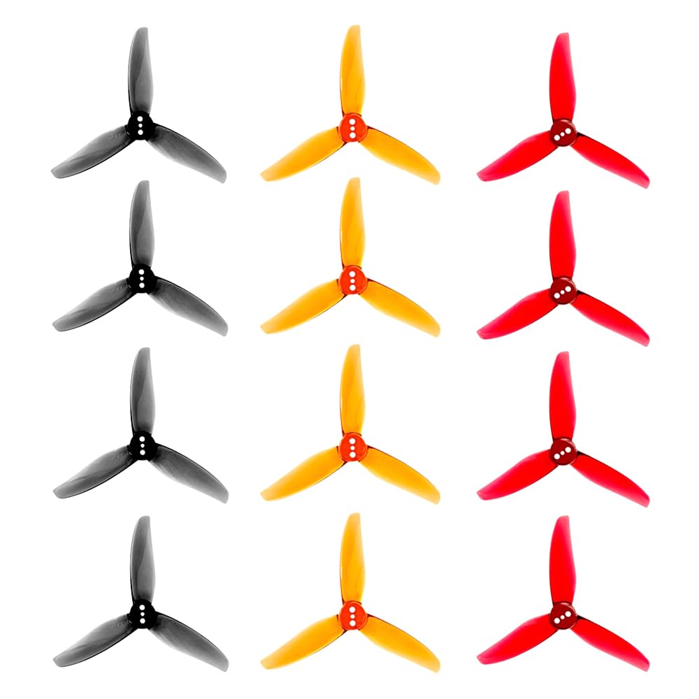 Photo 1 of 12Pcs Gemfan Hurricane 3020 3-Blade PC Propeller 3 Holes Props 1.5mm for RC FPV Racing Freestyle 3inch Toothpick Cinewhoop