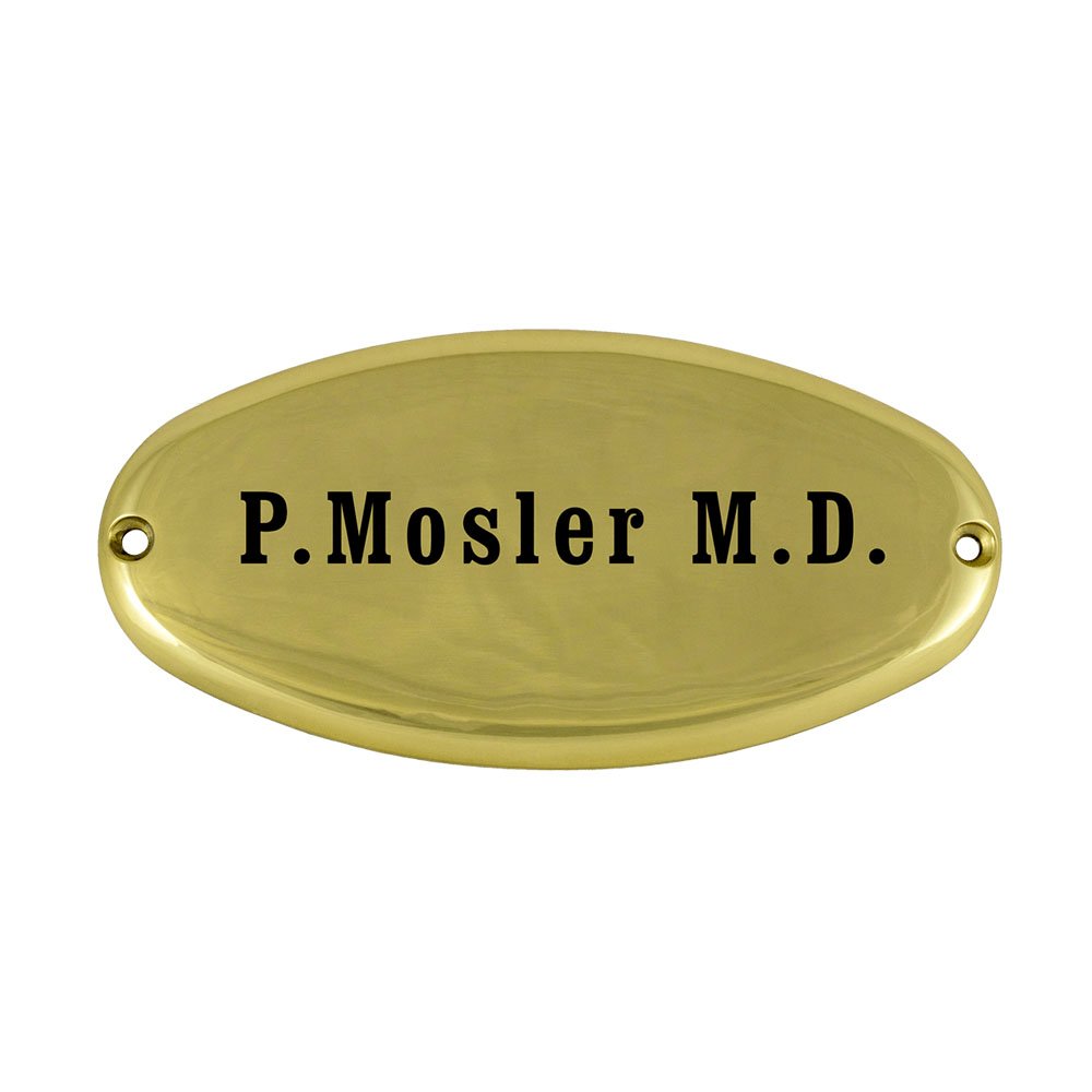 Prestige Plaques Personalized Plaque, Small Oval Design