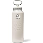 Takeya Sport 40 oz Triple-Insulated Stainless Steel Water Bottle, Straw Lid – Leakproof, Sweatproof, BPA-Free, Keeps Drinks Cold 36 Hrs, Hot 14 Hrs – Alpine