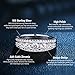 Newshe Jewellery Eternity Ring Wedding Band for Women 925 Sterling Silver 1.13ct Round White 5A Cz Size 4-13