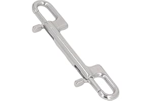 Double End Diving Clips, Stainless Steel Heavy Duty Marine Grade Double Ended Bolt Snap Hook for Diving