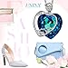 J.NINA Heart Pendant Mom Necklace Engraved I Love You mom with Swarovski Crystals Birthday Anniversary Mothers Day Jewelry Gifts for Women Wife Grandma