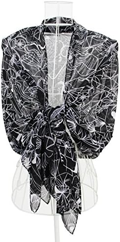 WENSLI Women Scarves Oversized Square Scarf 100% Silk Kerchief Shawls