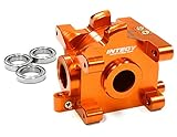 Integy RC Model Hop-ups C26305ORANGE Billet Machined Gear Box for HPI 1/10 Scale E10 On-Road