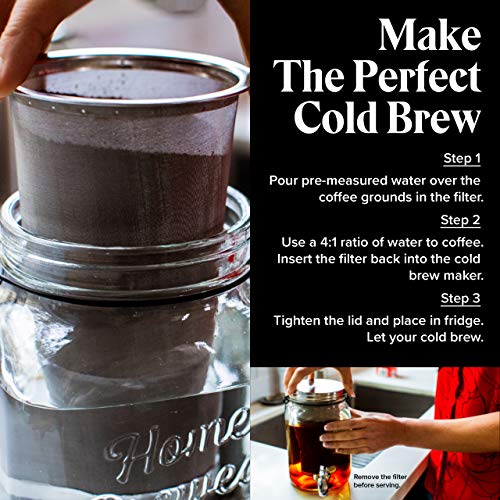 Willow & Everett Cold Brew Coffee Maker 2 L Iced Tea & Coffee Cold