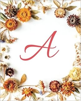 A Monogram Initial Menu Planner 52 Week Meal Plan Great