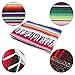 OurWarm 59 x 84 Inch Mexican Tablecloth Serape Blanket, Large Square Cotton Fringe Fiesta Tablecloth for Mexican Cinco de Mayo Party Decorations