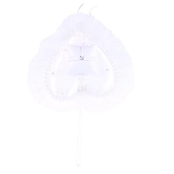 Wedding Ring Pillow Cushion Flower Heart Decorated Ring Bearer
