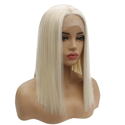 Long Straight Wigs For Women Gold Medium Length Human Hair Wig