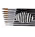 Grocery House Paintbrushes (9 Pack), Long Handle Round Brush Set 0-16#, Art Paint Brushes for Acrylic, Oil, Watercolors