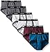 Fruit of the Loom Men's Fashion Brief (Pack of 6), Ringer Solids, Large