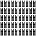 HOTBEST 50 Pack BI-Metal Oscillating Multitool Blades Universal Metal/Wood/Iron Nails Quick Release All Purpose Tool Saw Blades, Fits Dewalt,Porter Cable,Rockwell,Makita,Black & Decker Dremel etc. primary