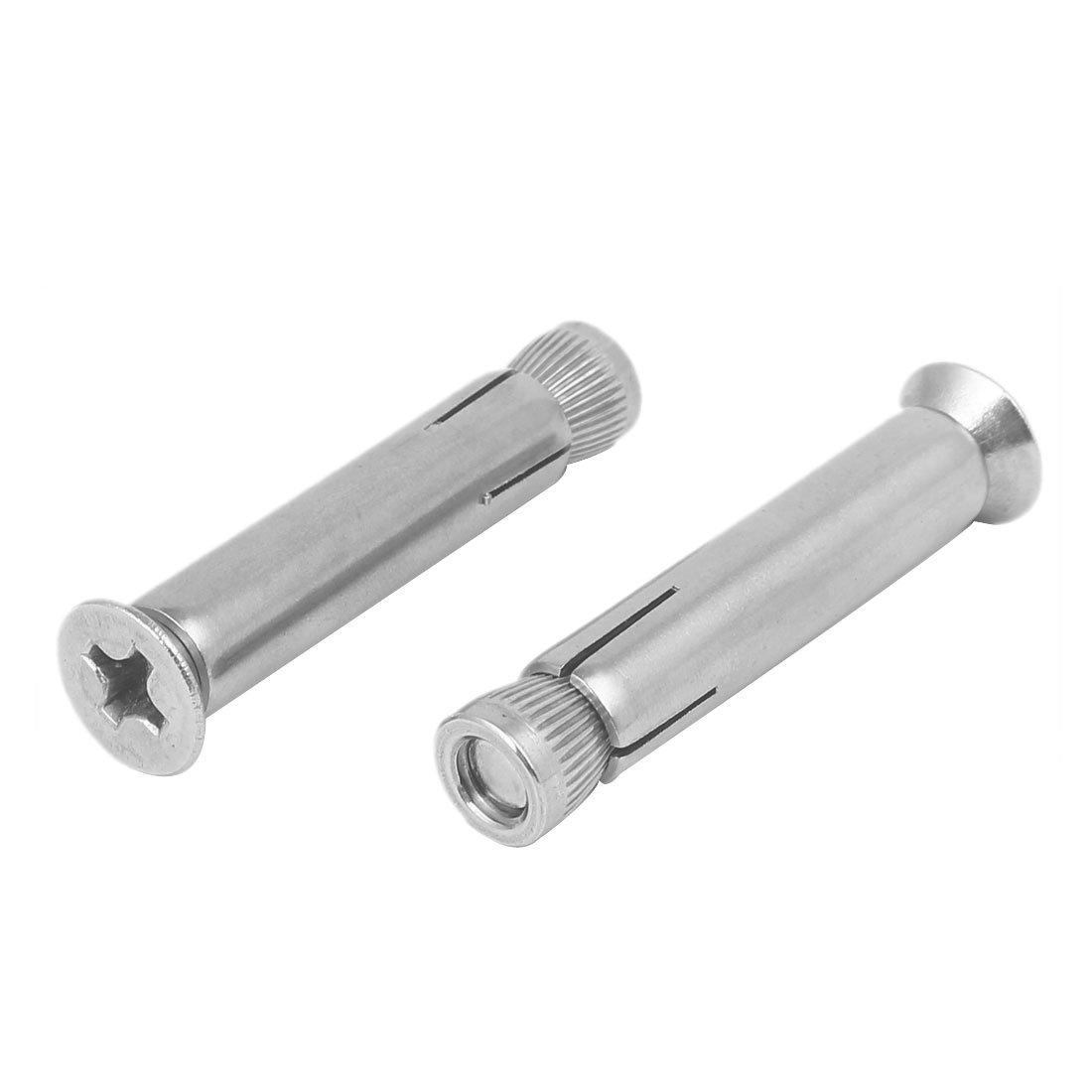 Sourcingmap M8 x 60mm 304 Stainless Steel Countersunk Head Sleeve Anchor Expansion Bolt 2PCS