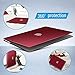 IBENZER Compatible with Old Version MacBook Air 13 Inch Case (2017-2010 Release), Models: A1466/A1369, Plastic Hard Shell Case with Keyboard & Screen Cover for Mac Air 13, Wine Red, A13WR+2