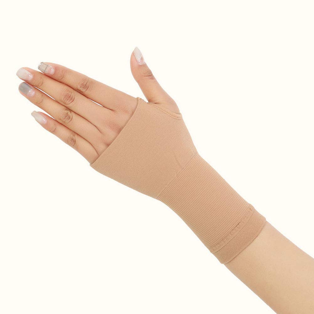 Egurs Compression Hand Sleeves Medical Elastic Wrist and Thumb Support Braces for Arthritis, Joint Pain, Tendonitis, Sprains, Sports,1 Pair M